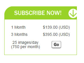 Shutterstock subscription packages in 2006