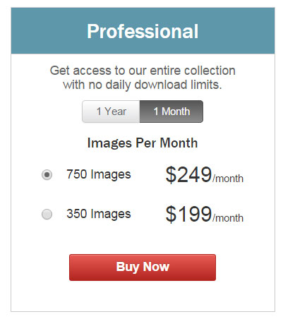 Shutterstock subscription plans